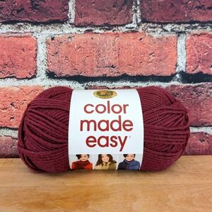 Lion Brand Color Made Easy, Color #138, Pomegranate